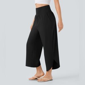 NWT Halara Breezeful High Waisted Tummy Control Split Hem Quick Dry Resort Pants